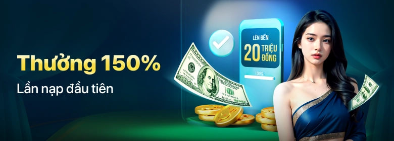 9bet thưởng 150% cho lần đầu tiên